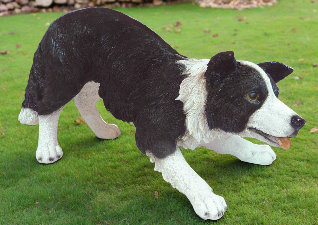 Sheep dog garden ornament